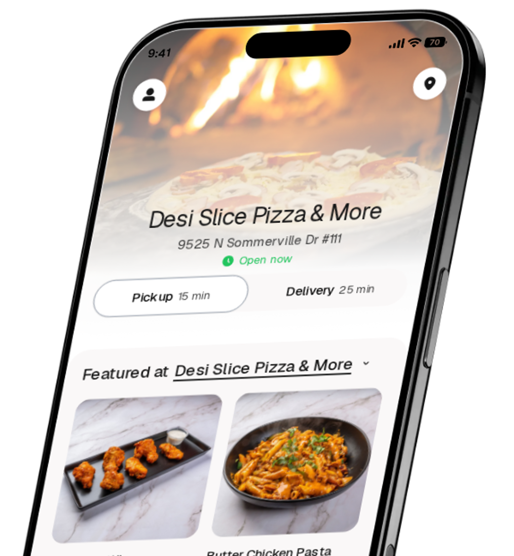 Desi Slice Pizza & More app preview