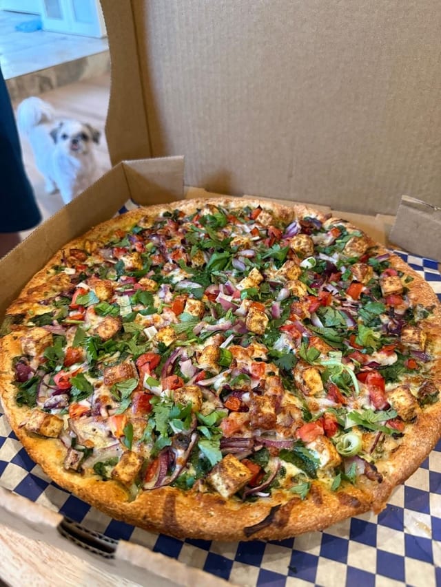 Palak Paneer Pizza.